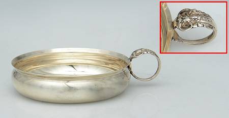 Grande Baroque (Sterling, Hollowware, 1 Hallmark) Individual Wine Tasting/Tastevin