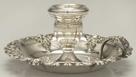 Grande Baroque (Sterling, Hollowware, 1 Hallmark) Sterling Chamberstick