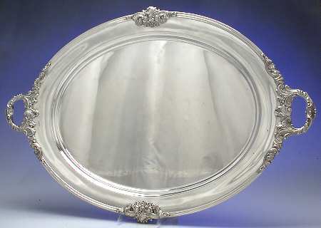 Grande Baroque (Sterling, Hollowware, 1 Hallmark) Large Waiter Tray