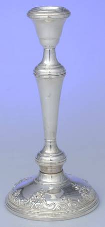 Grande Baroque (Sterling, Hollowware, 1 Hallmark) 9" Weighted Candlestick
