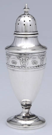 Rose Point (Sterling, Hollowware) Salt Shaker