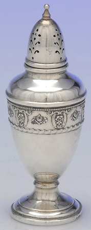 Rose Point (Sterling, Hollowware) Salt Shaker