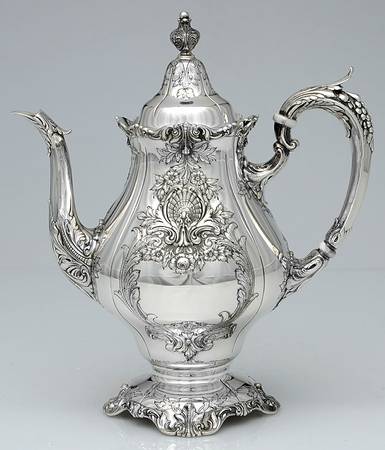 Sir Christopher (Strl, Hlwr, 4800-1, Hand Chased) Teapot