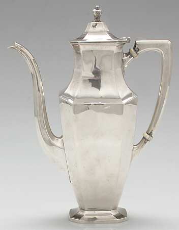 Somerset-Plain (Sterling, Hollowware) Sterling Demitasse Pot