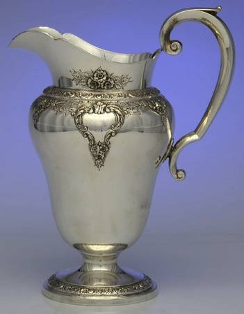 Meadow Rose (Sterling, Hollowware Only) Sterling Water Pitcher