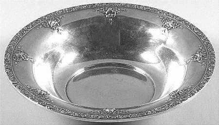 Meadow Rose (Sterling, Hollowware Only) Medium Round Sterling Vegetable Bowl