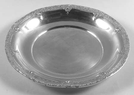 Meadow Rose (Sterling, Hollowware Only) 12" Buffet Dish/Tray