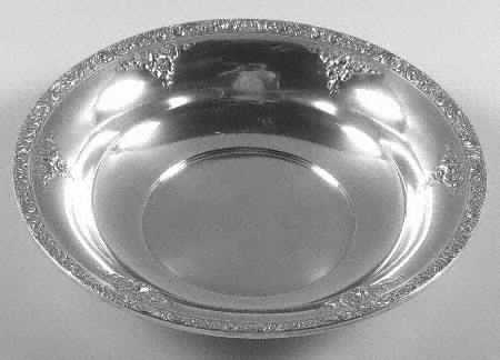 Meadow Rose (Sterling, Hollowware Only) Sterling Round Vegetable