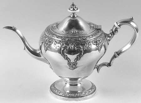 Meadow Rose (Sterling, Hollowware Only) Teapot