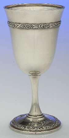 Meadow Rose (Sterling, Hollowware Only) Water Goblet