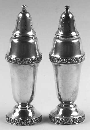 Meadow Rose (Sterling, Hollowware Only) Salt and Pepper Set