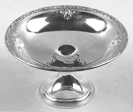 Meadow Rose (Sterling, Hollowware Only) Short Sterling Compote