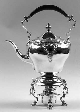 Meadow Rose (Sterling, Hollowware Only) Kettle, Stand & Burner