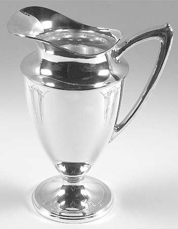 Iris (Silverplate, Hollowware) Silverplate Water Pitcher