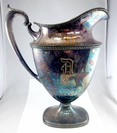 Laurel (Silverplate, Hollowware) Silverplate Water Pitcher