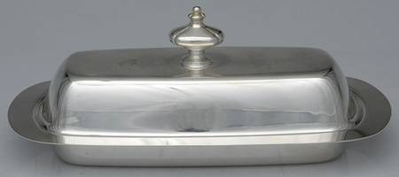 Old Guilford (Silverplate, Hollowware) 1/4 Pound Covered Butter & Liner