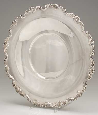 Royal Rose (Silverplate, Hollowware) Silverplate Luncheon Plate