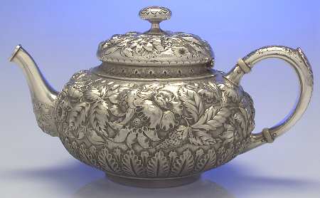 412D (Sterling, Hollowware) Teapot