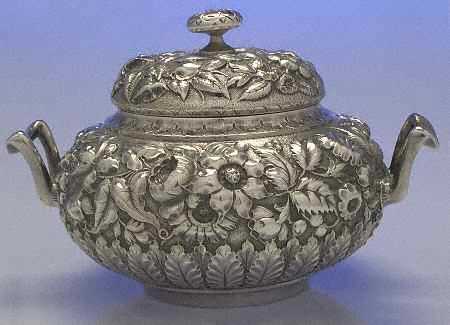 412D (Sterling, Hollowware) Sugar Bowl & Lid