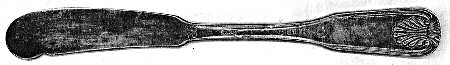 Coquille (Silverplate) Flat Handle Master Butter Knife