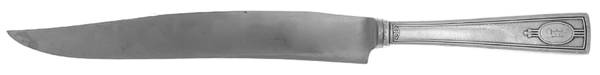 Carthage (Sterling, 1917) Large Stainless Blade Roast Carving Knife
