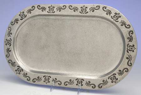 Village (Armetale, Hollowware) 18" Oval Tray