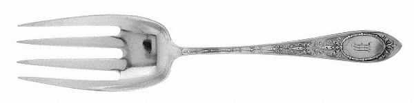 Adam (Sterling, 1907) Solid Salad Serving Fork