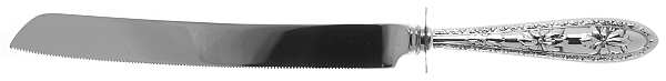 Poinsettia (Sterling) Cake Slicer with Stainless Blade