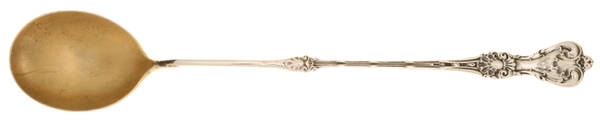 King Edward (Sterling, 1901, Monograms) Long Handle Chocolate Muddler Spoon