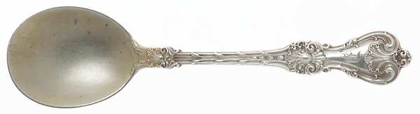 King Edward (Sterling, 1901, Monograms) Large Chocolate Spoon