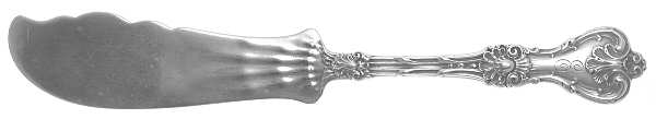 King Edward (Sterling, 1901, Monograms) Small Individual Solid Fish Knife