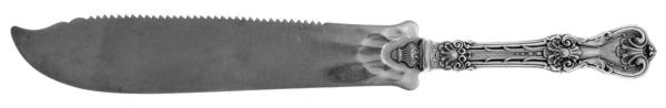 King Edward (Sterling, 1901) Hollow Handle Solid Cake Saw