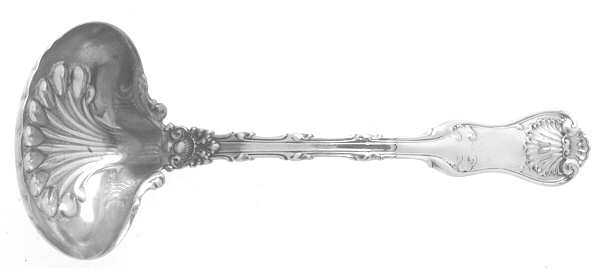 Imperial Queen (Sterling, 1893, Monograms) Solid Gravy Ladle