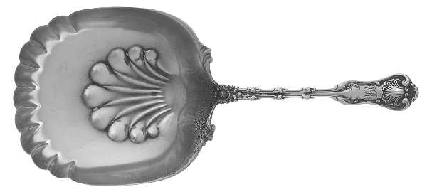 Imperial Queen (Sterling, 1893, Monograms) Cracker Spoon