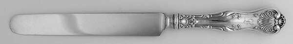 Imperial Queen (Sterling, 1893, Monograms) Blunt Hollow Table Knife with Bolster