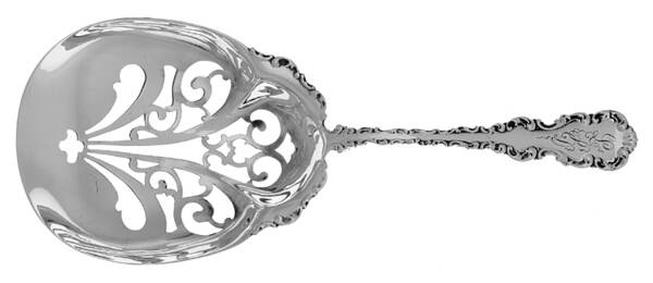 Louis XV (Sterling, 1891, Monograms) Pierced Saratoga Chips Server