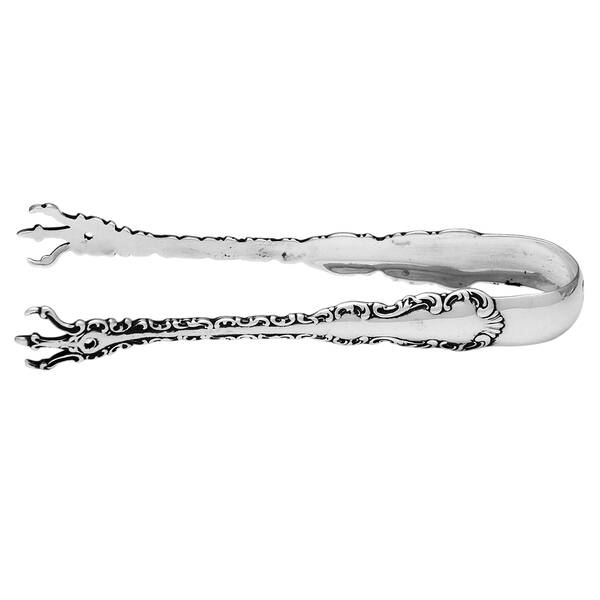 Louis XV (Sterling, 1891, Monograms) Small Sugar Tongs