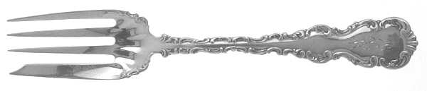 Louis XV (Sterling, 1891, Monograms) Individual Salad Fork
