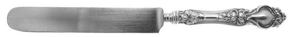 Violet (Sterling, 1904, Monograms) Blunt Hollow Knife with Bolster