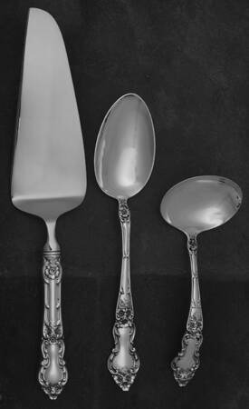 Meadow Rose (Sterling, 1907, No Monos) 3 Piece Completer Set