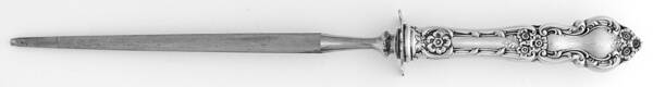 Meadow Rose (Sterling, 1907, No Monos) Large Steel Rod Knife Sharpener