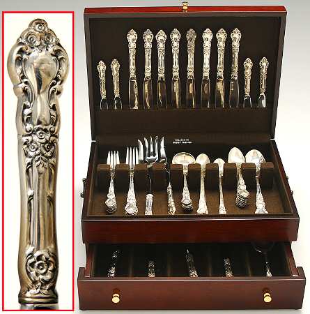 Meadow Rose (Sterling, 1907, No Monos) 60 Piece Set