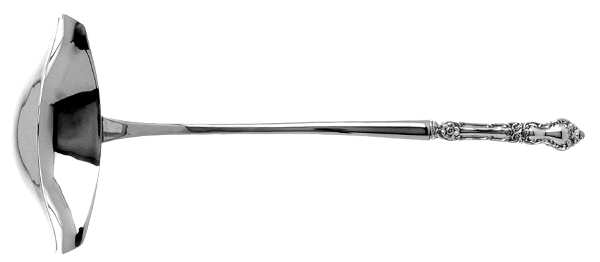 Meadow Rose (Sterling, 1907, No Monos) Punch Ladle with Stainless Bowl