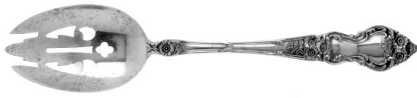 Meadow Rose (Sterling, 1907, No Monos) Pierced Tablespoon (Serving Spoon)