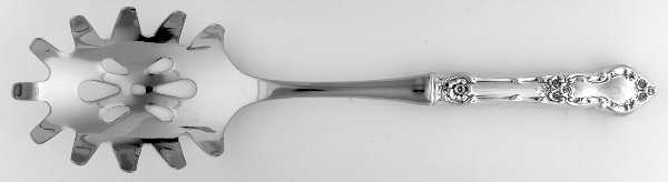 Meadow Rose (Sterling, 1907, No Monos) Pasta Server with Stainless Bowl