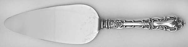 Meadow Rose (Sterling, 1907, No Monos) Pie Server with Stainless Blade