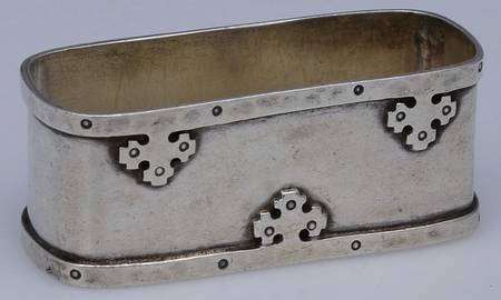 Carmel (Sterling, 1912, Hollowware) Oblong Napkin Ring