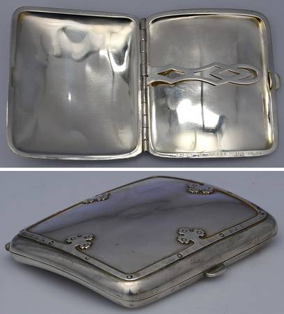 Carmel (Sterling, 1912, Hollowware) Cigarette Case
