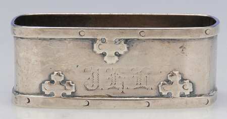 Carmel (Sterling, 1912, Hollowware) Oblong Napkin Ring