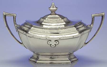 Carmel (Sterling, 1912, Hollowware) Sugar Bowl & Lid